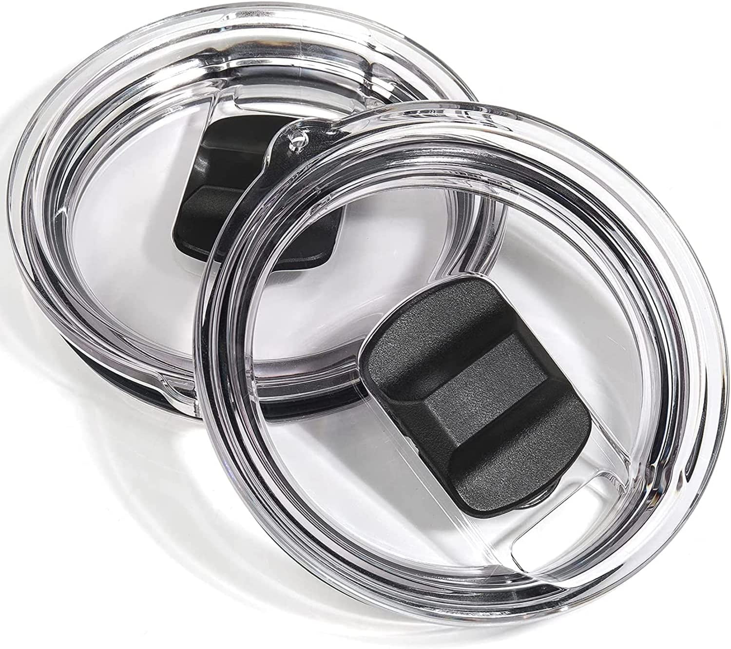 6 Pcs Magnetic Tumbler Lids for Yeti Rambler, 30oz Spillproof Replacement Cover w/Magnetic Splash Resistant Slider for Yeti Rambler Ozark Trail Old