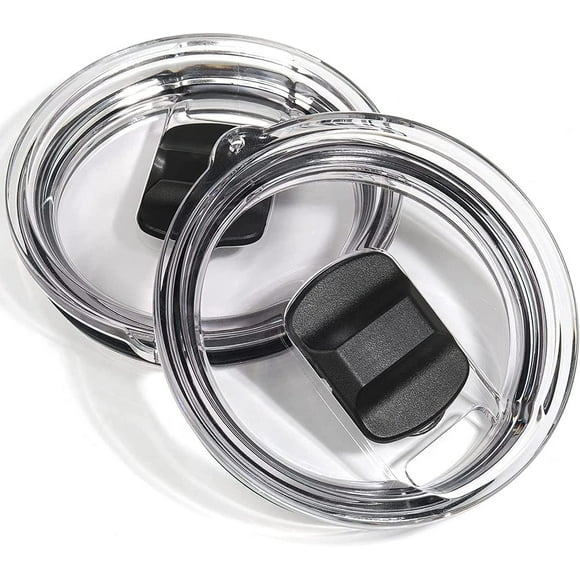 2pcs 20 oz And 30 ​oz Magnetic Tumbler Lid - Compatible with YETI Rambler, Ozark Trail, Old Style Rtic and More - Magnetic Slider Switch Spill Proof Tumbler Cover(20/30oz,2pces)