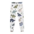 thumbnail image 4 of Pyjamas pour Enfants Garçons Ensemble de Pyjama Imprimé Dinosaure Col Rond Manches Longues Pantalon 2 Pcs Printemps Automne Pyjamas pour Enfants Beige 3 Ans-4 Ans, 4 of 5