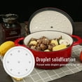 thumbnail image 4 of Ruba Enameled Cast Iron Dutch Oven with Self Basting Lid; Enamel Coated Cookware Pot 3QT - Gradated Red, 4 of 6