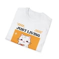 thumbnail image 2 of Funny Cat T-Shirt Living my best life, 2 of 6