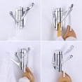 thumbnail image 6 of Towel Hook Brushed Gold, Angle Simple Metal Folding Swivel Towel Holder, Bathroom Robe Clothes Coat Hook, Home RV Organizer, Wall Mount, 6 of 18