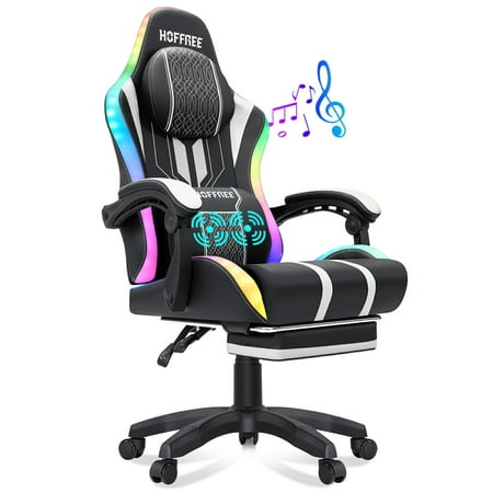 hoffree gaming chair with speakers product
