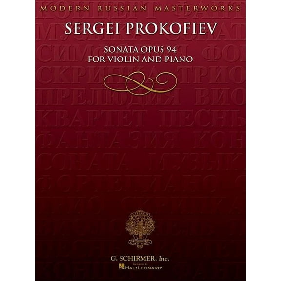 Sonata for Violin, No. 2, Op 94 : Violin and Piano (Paperba