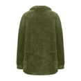 thumbnail image 5 of KDDYLITQ Womens Pullover Baggy 1/4 Zipper Oversized Sweaters Sherpa Long Sleeve Winter Clothes Plain No Hooded Lounge Clothing Casual Comfort Sweatshirts with Pocket Army Green 2XL, 5 of 9