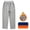 Grey, variant on Kids Wide Leg Sports Pants, Solid Color Stretch Waistband Sweatpants for Boys and Girls, Spring Fall School Uniform Pants, Casual Elastic Waist Joggers for Children Grey 120