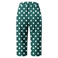 thumbnail image 4 of ANINEO Women Polka Dot Fashion Comfortable Casual Mid Waist Sport Pants Boho Ladies Solid Color Summer Trousers, 4 of 5