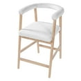 thumbnail image 3 of Christopher Knight Home 24.5" Seat Height Bar Stools with Back, Upholstered Counter Stools for Kitchen Island, Natural, Set of 2, 3 of 9