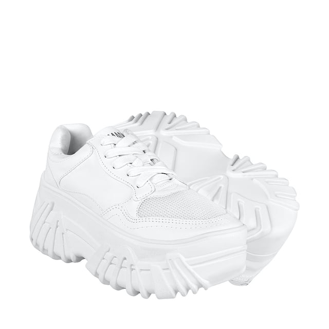 TENIS CASUALES DAMA NOMADAS 66208 SIMIPIEL BLANCO