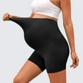 thumbnail image 4 of Women's Maternity Yoga Shorts Over The Belly Bump Summer Workout Running Active Short Pants, 4 of 5