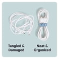 thumbnail image 4 of U Brands 6ct Silicone Cord Bands for Chargers and Tech Accessories, Urban Bloom Colors, 4 of 10