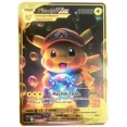 thumbnail image 1 of Cartas de Pokémon 10000, Arceus, Pikachu, Charizard, Vmax, Gx, monstruo de bolsillo dorado, letras de Metal de hierro en inglés, colección de tarjetas de regalo para niños, 1 of 4