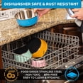 thumbnail image 6 of Master Pet Supply Stainless Steel Dog Bowls Set of 2 (128 Oz Each) with Non-Slip Rubber Base - Camo Patrol - Basic Dog Food Bowl Water & Food Bowls for Small Medium Large Dogs & Cats, Metal Dish, 6 of 7