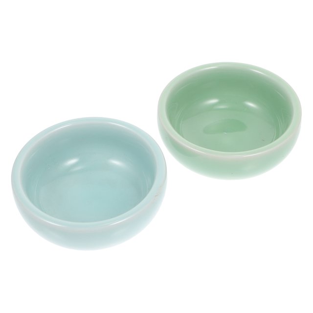 EeaseMX 2 arandelas de cerámica para pinceles de tinta, ideales para el hogar (colores surtidos)