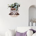 thumbnail image 6 of Cartoon Wall Planter Hanging Pot Resin Scuplture Vase Decoration Raccoon, 6 of 10