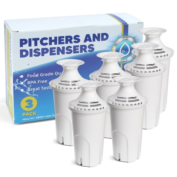 AMI PARTS Water Pitcher Filters Replacement Classic OB03 35557 107007 for Pitchers and Dispensers