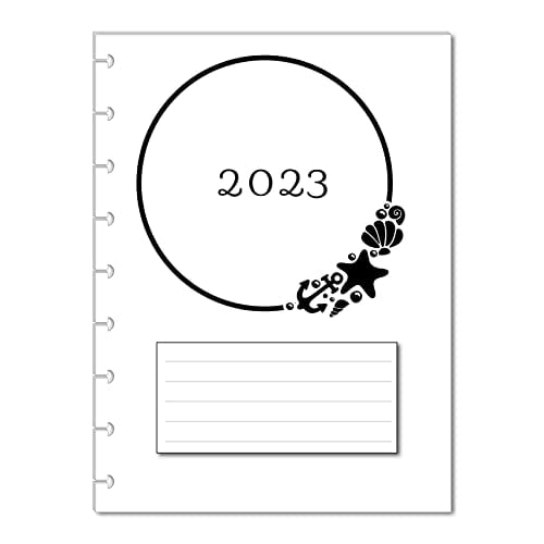 2023 Monthly Calendar Refills for 9 Disc Happy Planners (Shell)