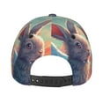 thumbnail image 3 of Kdxio Unisex Sunshine Winged Rabbit Pattern Baseball Cap Unisex Washed Classic Adjustable Hat, 3 of 5