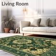 thumbnail image 2 of ODIKA 4'x6' Machine Washable Non-Slip Area Rug, and Plush Geometric Spotted High Traffic Rug, Green, 61836, 2 of 7