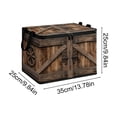 thumbnail image 3 of Kraoden Foldable Storage Box with Lid, Large Capacity Non-Woven Fabric Organizer for Clothes, Toys, Books, Decorative Imitation Wooden Pattern, Multi-Use Home Storage Solution, 3 of 6