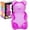 Purple, variant on Slow Rising Funny Bear, Sensory Stress Toy, Novelty Plaything, Squishy