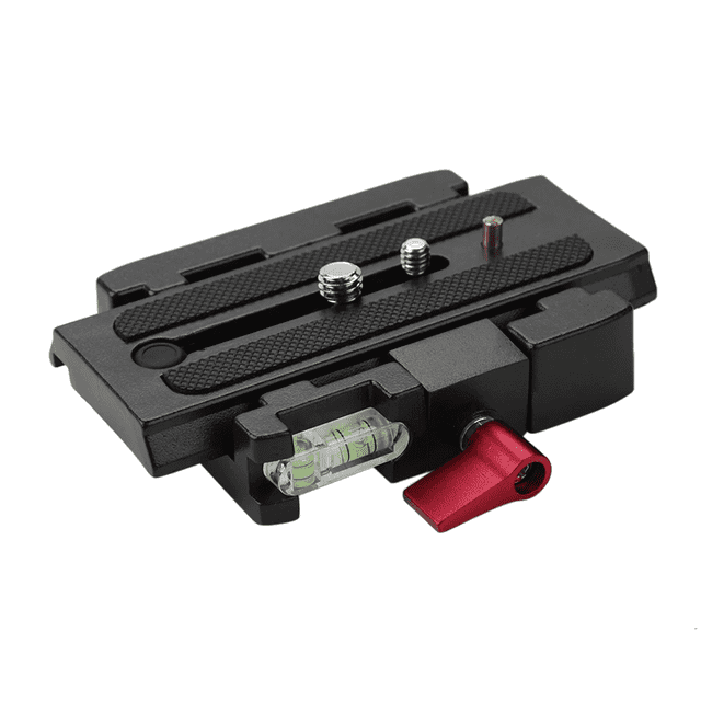 Placa de liberación rápida General Manftu 577 500 701 P200 Adaptador de abrazadera de repuesto Kit práctico de trípode de cámara de aluminio