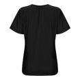 thumbnail image 6 of Gelikeya Women Short Sleeve Nursing Shirts Soft Maternity Tops Double Layer Breastfeeding Blouse Round Neck Pregnancy Clothes Black, Size XL, 6 of 6