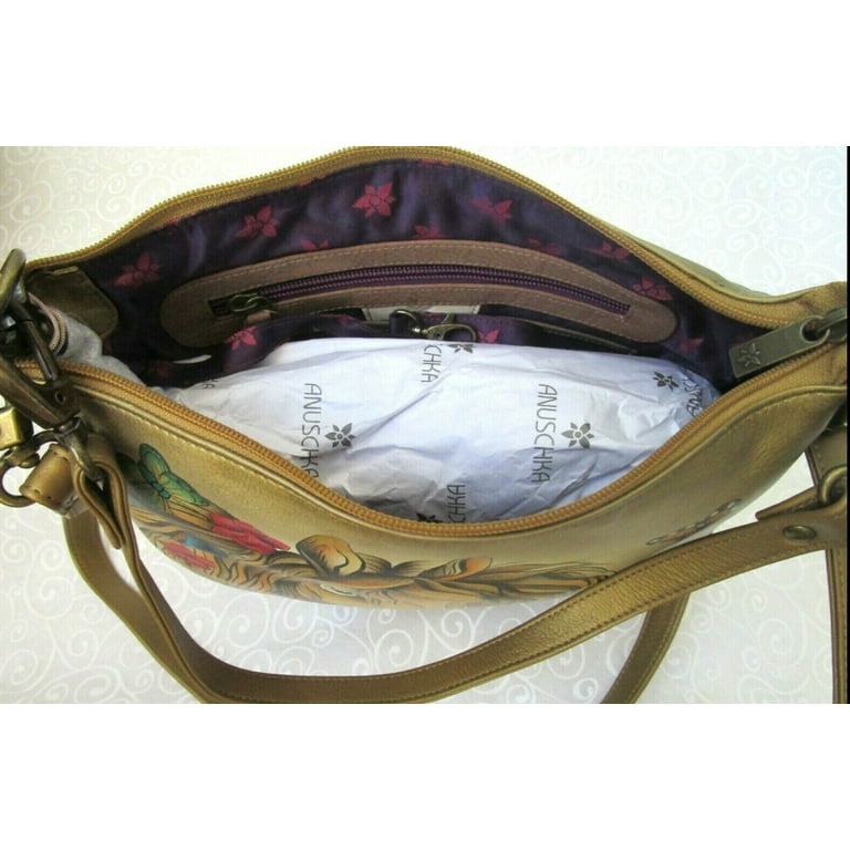 Anuschka Women's Hand Painted Small Convertible Hobo