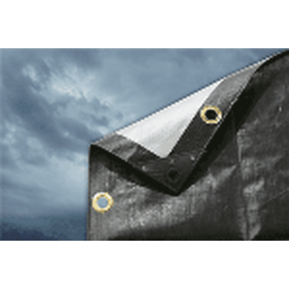 King Canopy Black/Silver Heavy Duty Tarp 20X20