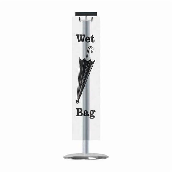 Tensabarrier Wet Umbrella Bag Holder,Satin Aluminum 52391-1S-US