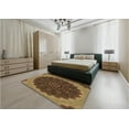 thumbnail image 4 of Ahgly Company Indoor Square Patterned Cinnamon Brown Area Rugs, 6' Square, 4 of 6