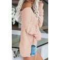 thumbnail image 2 of Sherrylily Women Off Shoulder Knit Sweaters Oversized Long Sleeve Loose Lightweight Pullover, 2 of 4