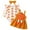 Orange, variant on Mercatoo Halloween Baby Girl Outfit Long Sleeve Pumpkin Romper  Dress and Headband 3Pcs Baby Girls Autumn Outfit