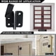 thumbnail image 2 of Sliding Door Lock Padlock Hasp Door Lock Latch Buckle Anti-theft Hook,stainless Steel Matte Black Fin IIB, 2 of 5