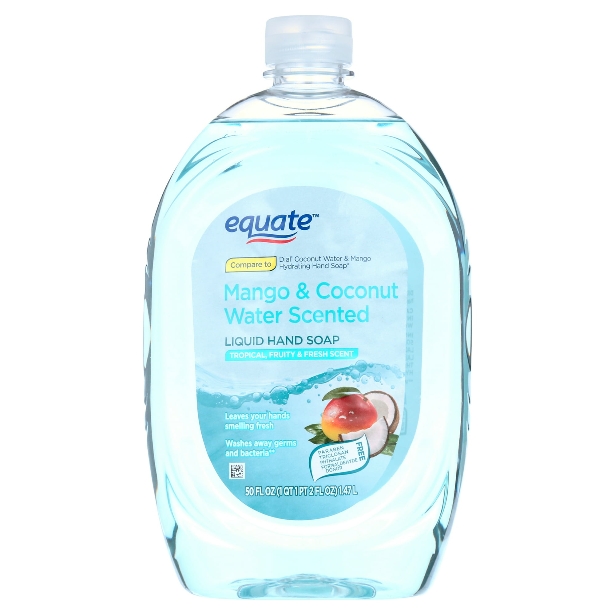 Equate Liquid Hand Soap, Mango and Coconut Water, 50 fl oz