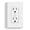 White, variant on ELEGRP Smart in Wall Outlet, 2.4GHz Wi-Fi Smart Receptacle Compatible with Alexa & Google Assistant,Tamper Resistant, 2 Individual Controlled Outlets, No Hub Required, UL Listed, White 1 PC