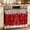 Red, variant on Brown Black Bear Oven Skirt Curtain 32"Wx24"L, Waterproof Ruffled Stove Cover Skirt with 8 Ribbon Ties, Farmhouse Cabin Forest Vintage Decorative Oven Door Curtains Drapes for Kitchen Cabinet Storage