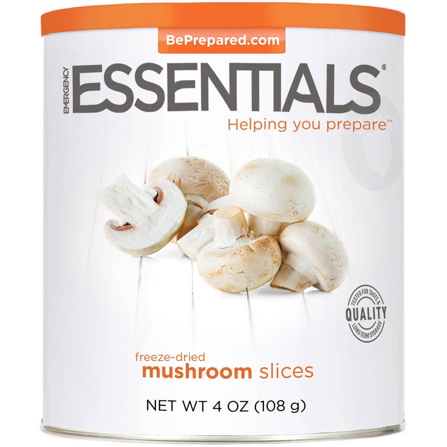 Emergency Essentials Freeze-Dried Mushroom Slices, 4 oz by Emergency Essentials