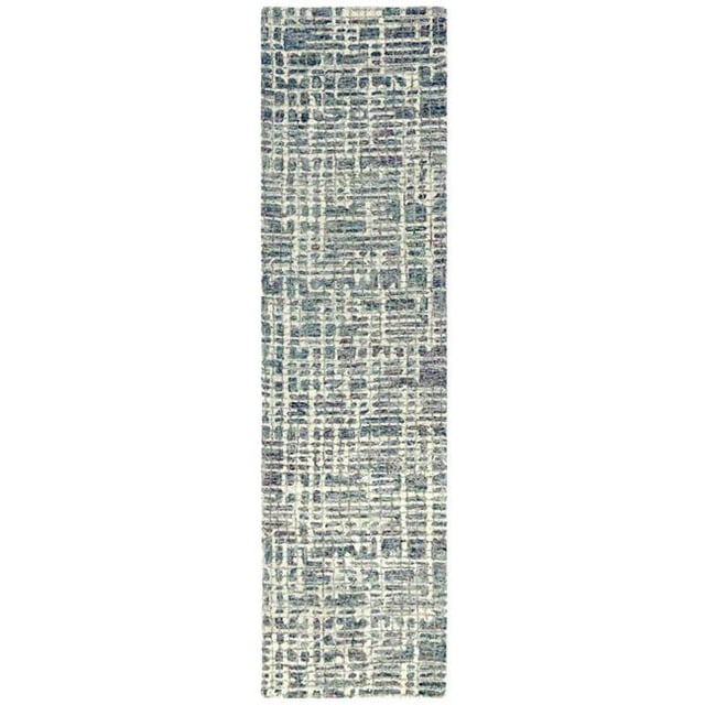 Ocean Trans- Imports SVHR8951204 24 Po x 7 Pi 6 Po Liora Manne Savane Grid Tapis de Course Touffeté à l'Intérieur - Ocean