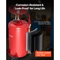 thumbnail image 5 of 25 Gallon Air Operated Portable Waste Oil Drain Tank with Wheels Adjustable Funnel Height for Auto Repair Shops Industrial Fluid Fuel Transfer Drainage Red, 5 of 6