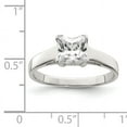 thumbnail image 2 of 925 Sterling Silver Cubic Zirconia Ring, 2 of 2