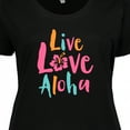 thumbnail image 4 of Inktastic Live Love Aloha Women's Plus Size T-Shirt, 4 of 5