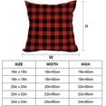 thumbnail image 3 of Outdoor Waterproof Christmas Pillow Covers 18x18 Inch Set of 4 Double Sided Red and Black Buffalo Plaid Throw Pillow Covers Red Xmas Winter Holiday Decor Pillow Cases for Patio Garden, 3 of 6