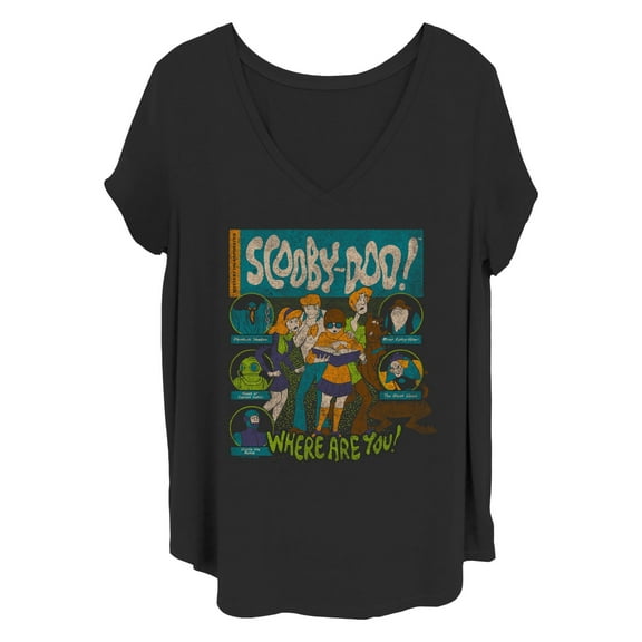Women's Scooby Doo Where Are You Villains  Graphic T-Shirt