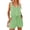 Green, variant on Women Summer Sleeveless Jumpsuit with Adjustable Waist Belt Romper