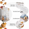 thumbnail image 6 of Shower Curtains for Bathroom-72"x84",Thanksgiving Watercolor Pumpkin Plant Waterproof Bath Curtain Shower Curtain Set, 6 of 7