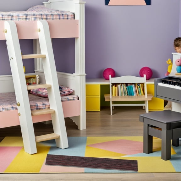 SEWCHICS Dark Brown Miniature Wood Floorboards for Dollhouse Decoration, 40pcs Realistic Peel and Stick Design