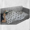 thumbnail image 5 of Bear Soft Flannel Fleece Blanket, Night Woodland Animal Hot Chocolate and Pillow Need More Sleep Nursery Pattern, Cozy Plush for Indoor and Outdoor Use, 50" x 70", Dimgray and Mauve, by Ambesonne, 5 of 5