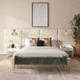 thumbnail image 3 of TOV Furniture Eliana Cream Velvet Queen Bed with Wings, 3 of 7