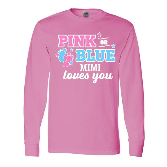 Inktastic Pink or Blue Mimi Loves You Long Sleeve T-Shirt